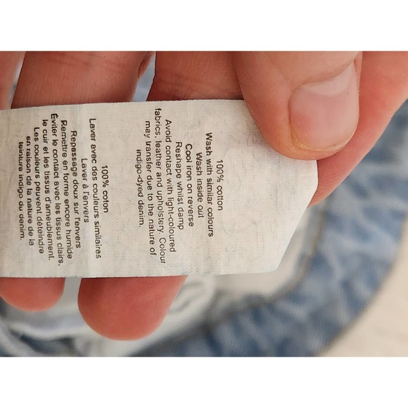 Boohoo Womens Blue Solid Cotton Distressed Hight Rise Straight Leg Jeans Size 12 - Picture 4 of 7